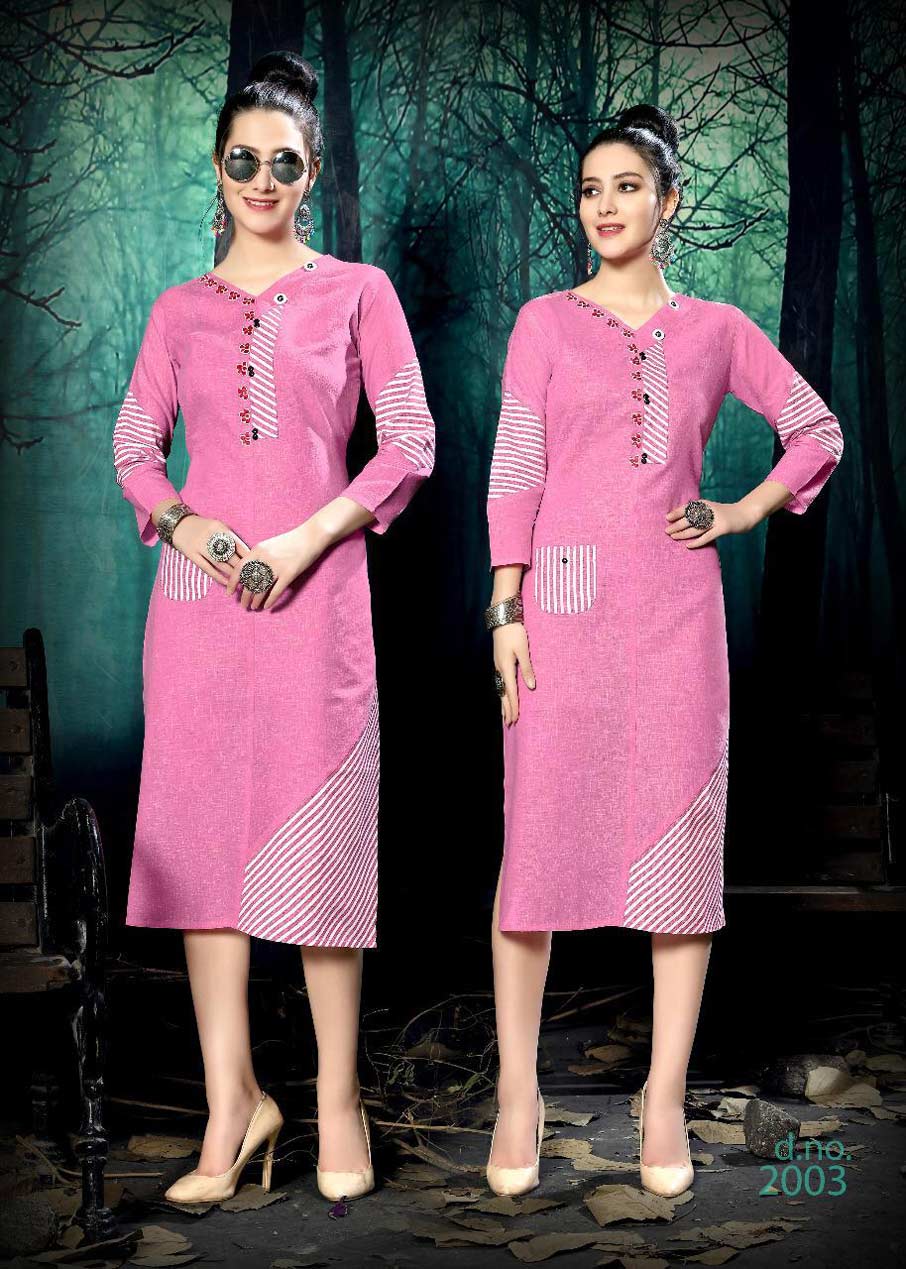 Culture Vol-2 Riya Designer Stripe Cotton Kurti Culture Vol-2 Riya Designer Stripe Cotton Kurti